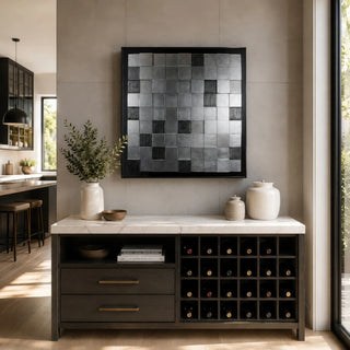 Checkerboard Shadow Box Wall Décor