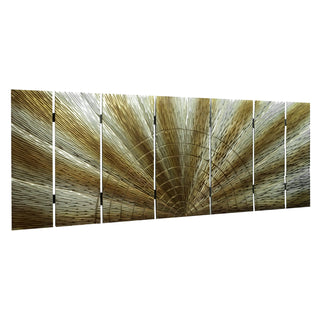 Oversized Sunrise in Horizon Handmade Wood Carving Wall Décor product view 7
