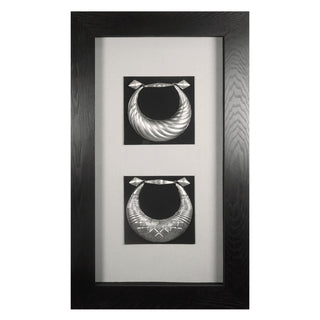 Miao Tribe Silver Jewelry Shadow Box Wall Art Home Decor