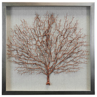 Silver Tree Roots Shadow Box Wall Décor