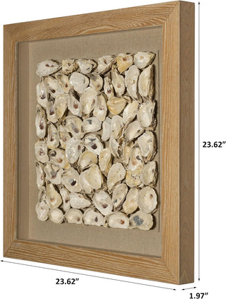 Oyster Cluster Shadow Box Wall Decor