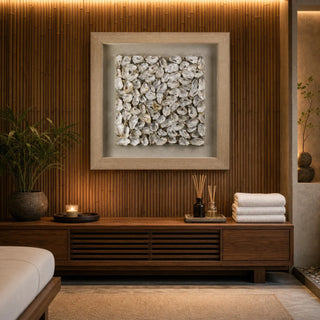 Oyster Cluster Shadow Box Wall Decor