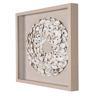 Handmade Oyster Shell Rings Shadow Box Wall Art Home Decor