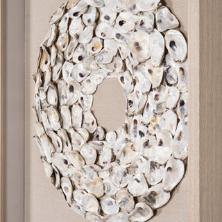 Handmade Oyster Shell Rings Shadow Box Wall Art Home Decor