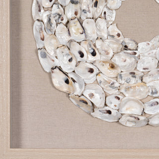 Handmade Oyster Shell Rings Shadow Box Wall Art Home Decor