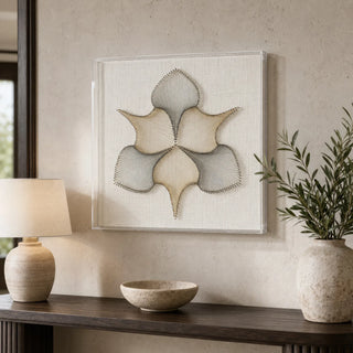 Stringed Leaves Acrylic Shadow Box Wall Decor