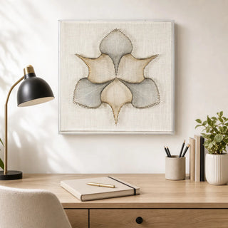Stringed Leaves Acrylic Shadow Box Wall Decor