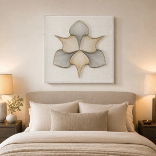 Stringed Leaves Acrylic Shadow Box Wall Decor