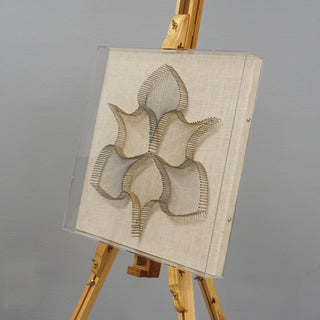 Stringed Leaves Acrylic Shadow Box Wall Decor