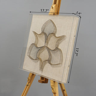 Stringed Leaves Acrylic Shadow Box Wall Decor