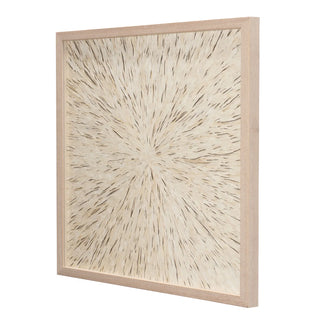 Abstract Handmade Papier Mache Shadow Box Wall Art