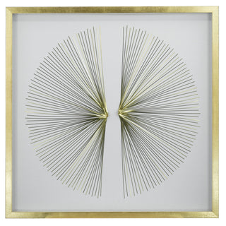 Golden Rays Shadow Box Wall Decor