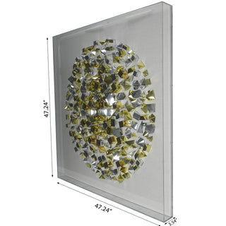 Abstract Origami Geometry Acrylic Shadow Box Wall Decor