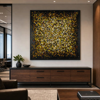 Wood Shavings On Canvas Wall Decor
