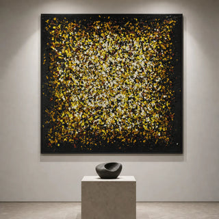 Wood Shavings On Canvas Wall Decor