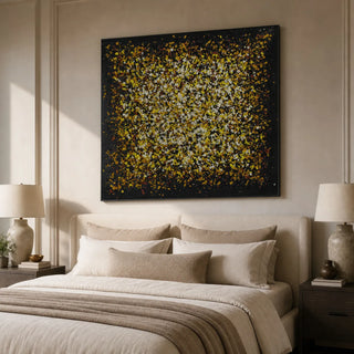 Wood Shavings On Canvas Wall Decor