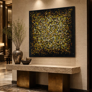 Wood Shavings On Canvas Wall Decor