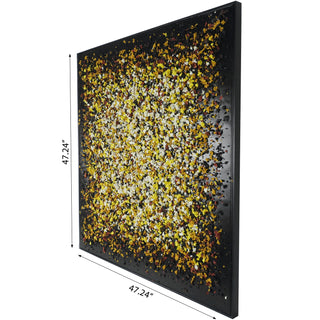 Wood Shavings On Canvas Wall Decor