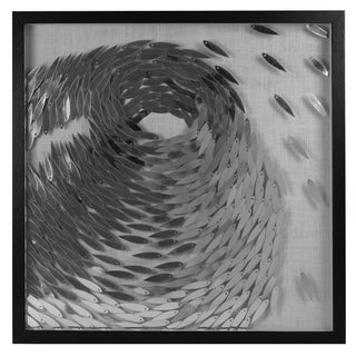 Fish Whirlpool Shadow Box Wall Decor