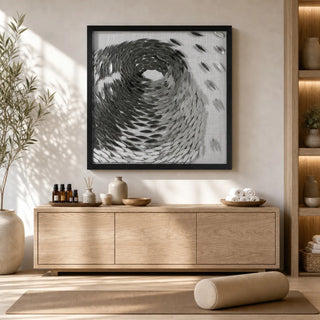 Fish Whirlpool Shadow Box Wall Decor