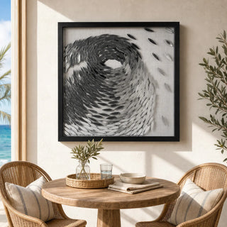 Fish Whirlpool Shadow Box Wall Decor