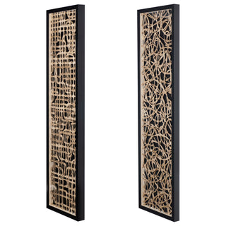Grand Paper Mache Shadow Box Oversized Wall Art Home Décor Set