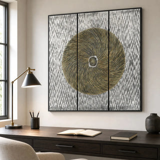 Abstract Pine Wood Carving Wall Decor product view 6