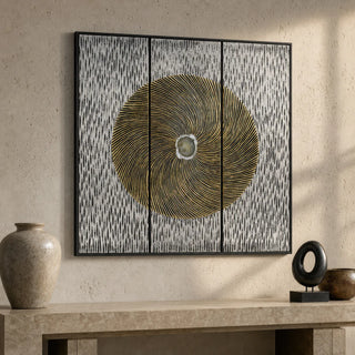 Abstract Pine Wood Carving Wall Decor product view 3