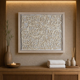 Ivy Bronx Abstract Paper Mache Wall Decor Shadow Box Wall Decor