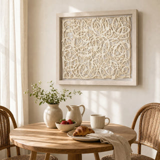 Ivy Bronx Abstract Paper Mache Wall Decor Shadow Box Wall Decor