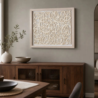 Ivy Bronx Abstract Paper Mache Wall Decor Shadow Box Wall Decor