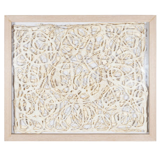 Abstract Handmade Paper Mache Shadow Box Wall Art