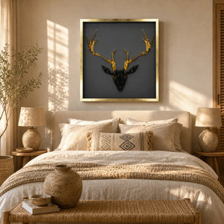 Origami Buck Shadow Box Wall Decor