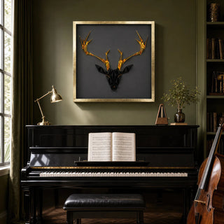 Origami Buck Shadow Box Wall Decor