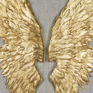 Gold Wings Shadow Box Handmade Wall Art Décor