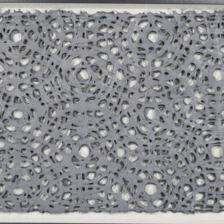 Oversized Handmade Paper Mache Ripples Shadow Box Wall Art Décor