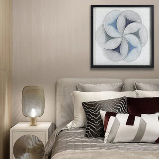 Abstract Blue String Art Shadow Box Wall Art Décor
