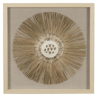 Weed Papier Mache Shadow Box Wall Decor