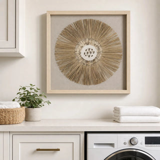 Weed & Sea Shell Shadow Box Wall Décor