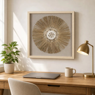 Weed & Sea Shell Shadow Box Wall Décor