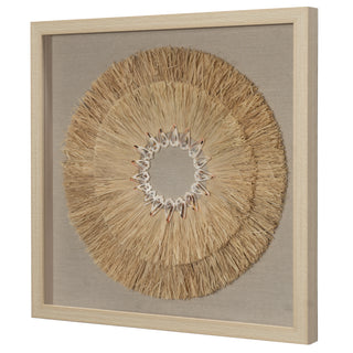 Weed & Sea Shell Shadow Box Wall Décor