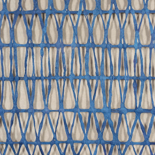 Abstract Handmade Dark Blue Papier Mache Shadow Box Wall Art