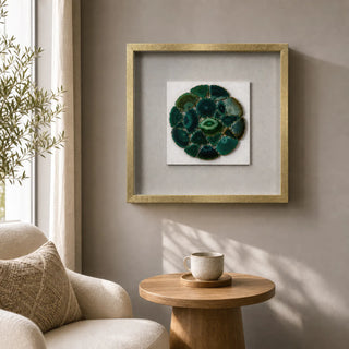 Handmade Shattered Agate Shadow Box Wall Décor