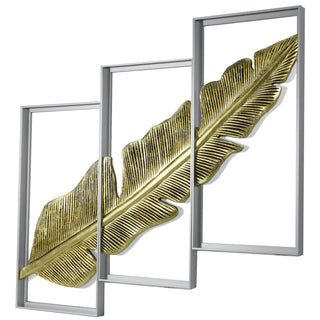 Gold Palm Leaf Handmade Wall Art Home Décor Set of 3 product view 19