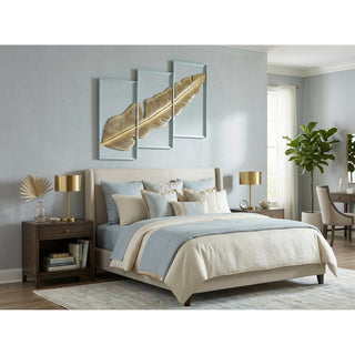 Gold Palm Leaf Handmade Wall Art Home Décor Set of 3 product view 4