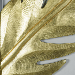 Gold Palm Leaf Handmade Wall Art Home Décor Set of 3