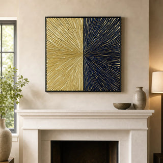 2 Tone Pine Wood Carving Wall Decor