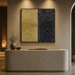 2 Tone Pine Wood Carving Wall Decor