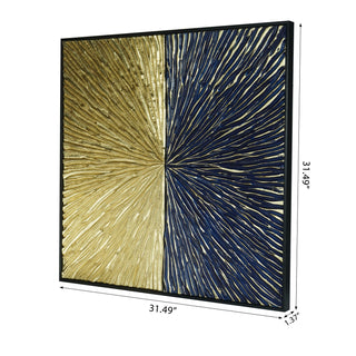2 Tone Pine Wood Carving Wall Decor