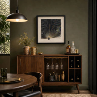 2-Tone Banana Leaf Shadow Box Wall Décor